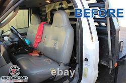 03-07 Ford F350 F450 F550 Jerr-Dan Tow Truck -Bottom Vinyl Bench Seat Cover Gray