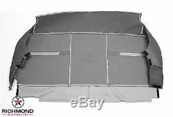 03-07 Ford Tow Truck-Roll Back Ramp -Wrecker -Bottom Vinyl Bench Seat Cover Gray