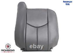 03-07 GMC Sierra Work Truck -Passenger Side Lean Back Vinyl Seat Cover Dark Gray