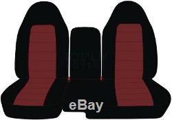 04-12 Chevy Colorado/GMC Canyon 60/40 2-Tone Truck Seat Covers w Armrest/Console