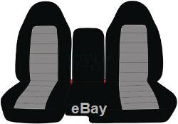 04-12 Chevy Colorado/GMC Canyon 60/40 2-Tone Truck Seat Covers w Armrest/Console