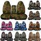 04-12 Chevy Colorado/GMC Canyon 60/40 Camo Truck Seat Covers w Armrest/Console