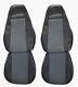 1 Pair Gray Eco-Leather Truck Seat Covers for MAN TGX EURO 5 2007-2014