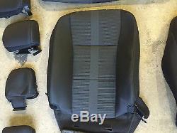 15-17 F150 Crew Cab Truck Black Cloth OEM Factory Seat Covers Take Off 2017
