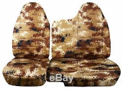 1998-2003 Ford Ranger 60/40 Camo Truck Seat Covers Without Armrest Split Bench