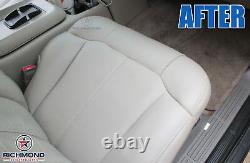 1999-2002 GMC Sierra SLT HD Z71 -Passenger Side Bottom LEATHER Seat Cover Gray