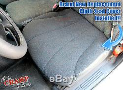 1999 Chevy Silverado 1500 Work Truck-Driver Side Bottom Cloth Seat Cover Dk Gray