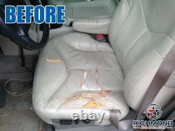 1999 GMC Sierra 1500 SLT-Driver Side Bottom LEATHER Seat Cover Med Dark Oak Tan