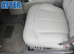 1999 GMC Sierra SLT 1500-Driver Side Bottom LEATHER Seat Cover Tan Med Dark Oak