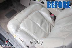 1999 GMC Sierra SLT 2500-Driver Side Bottom LEATHER Seat Cover Tan Med Dark Oak
