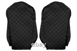 2 Seat Covers Made From Black PU Leather for Mercedes Actros MP 4 2011-20 truck