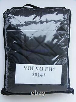 2 pcs Black/Grey Truck Seat Covers Polyester Breathable for VOLVO FH 4 (2014-On)