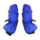 2 x Blue Seat Covers Eco Leather + Suede for MAN TGX Euro 5 trucks 2007-2014
