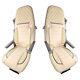 2 x DELUX Beige Seat Covers Eco-Leather and Suede for Volvo FH 2/3 Trucks