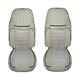 2 x Seat Covers for VOLVO FH EURO 6 2014-2020 Truck Beige Eco Leather LHD RHD