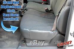 2000 Chevy Silverado 1500 Work Truck-Driver Side Bottom Cloth Seat Cover Dk Gray