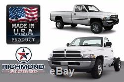 2000 Dodge Ram 1500 2500 3500 Work Truck -Driver Bottom Vinyl Seat Cover Gray