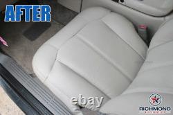 2001 2002 GMC Sierra 3500 4X4 SLT Diesel Driver Bottom LEATHER Seat Cover Gray