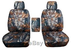 2001-2020 Ford F-150/F-250/F-350 Camo Truck Bucket Seat Covers w Center Armrest