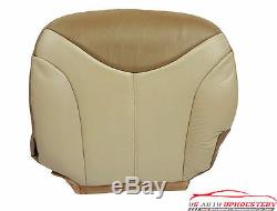 2001 GMC Sierra C3 Denali Truck Driver Bottom Leather Seat Cover 2 Tone Tan