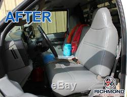 2002 Ford F250 F350 XL Work Truck Quad Crew -Bottom Vinyl Bench Seat Cover Gray