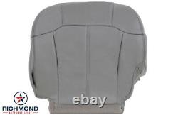 2002 GMC Sierra 4X4 2500HD 2500 HD -Driver Side Bottom LEATHER Seat Cover Gray