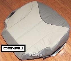2002 GMC Sierra Denali Truck AWD c3 Driver Side Bottom Leather Seat Cover 2-Tone