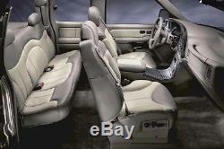 2002 GMC Sierra Denali Truck AWD c3 Driver Side Bottom Leather Seat Cover 2-Tone
