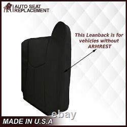2003-2007 Chevy Silverado/Avalanche Work Truck Leather Seat Cover Dark Gray