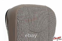 2003-2007 Chevy Silverado Work Truck WithT-Driver Side Bottom Cloth Seat Cover Tan