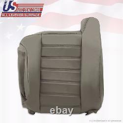 2003 to 2007 Hummer H2 Driver Side top Back Synthetic Leather Seat Cover Gray
