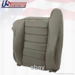 2003 to 2007 Hummer H2 Driver Side top Back Synthetic Leather Seat Cover Gray