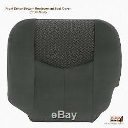 2004 Chevy Avalanche Truck Front Driver Bottom Cloth Seat Cover In Dark Gray 69D