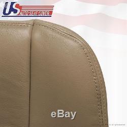 2005 Chevy Silverado truck Driver and Passenger Bottom Leather Seat Covers Tan