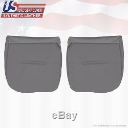 2006 2007 Ford F350 XL Work Truck Driver & Passenger Bottom Vinyl Seat Cover GRY