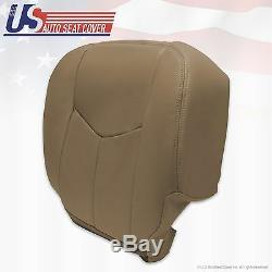 2006 Chevy Silverado truck Driver and Passenger Bottom Leather Seat Covers Tan
