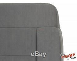 2007 2008 Ford F150 XL Work Truck Base -Driver Side Bottom Cloth Seat Cover Gray