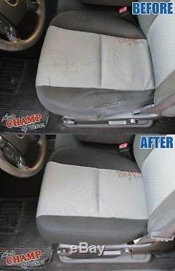 2007-2009 Chevy Silverado Work Truck -Driver Bottom Cloth Seat Cover Black Gray