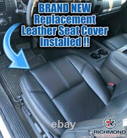 2007-2014 Chevy Silverado Work Truck-Passenger Side Bottom Vinyl Seat Cover Gray