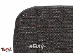 2007 Chevy 3500 Classic Work Truck-Driver Side Bottom Cloth Seat Cover Dark Gray