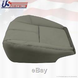2007 to 2014 Chevy Silverado Work Truck Driver Bottom Vinyl Seat Cover Med Gray