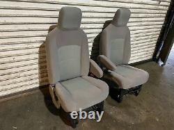 2009-2020 Ford Van E150 E250 E350 Front Seats Seat Gray Cloth Only (57k) Oem