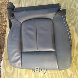 2011-14 Ford F150 Lh Driver Black Leather Lower Seat Cover W Cushion & Heat Oem