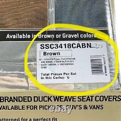 2011-2014 Ford Truck SSC3418CABN Carhartt Brown Seat Saver Seat Cover