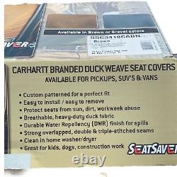 2011-2014 Ford Truck SSC3418CABN Carhartt Brown Seat Saver Seat Cover