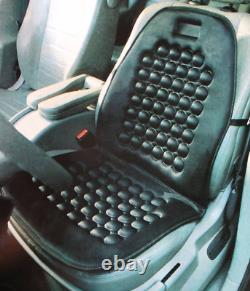 2x UNIVERSAL Car Van Taxi Truck Seat Cover Black Massage Health Cushion