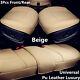 3 Pcs Beige PU Leather Car Truck Interior Seat Cover Protector Cushion Universal