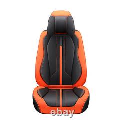 5-Seats Luxury PU Leather Car Truck Seat Cover Front+Rear Universal Updated Set