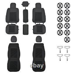 5-seat Front +Rear Full Set Car Leather Seat Covers For Ford Focus Mondeo Fiesta