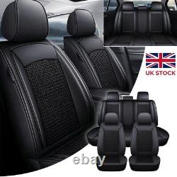 5-seat Front + Rear Full Set Car Leather Seat Covers For Honda Accord CR-V #F